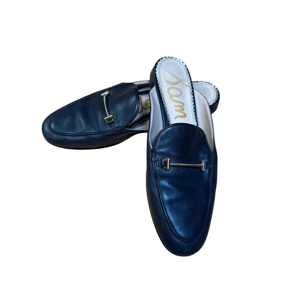 Sam Edelman Horsebit Loafers Women 7.5 Backless Leather Mule